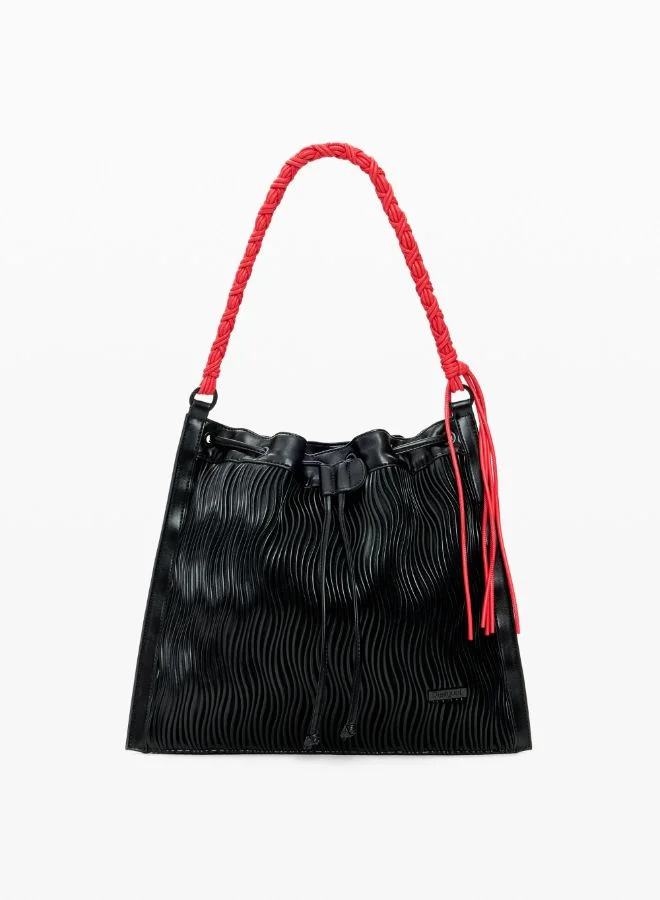 Medium embossed backpack